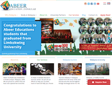 Tablet Screenshot of abeereducation.com